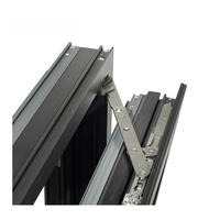 Ventana abatible con marco de aluminio y vidrio inteligente que se puede conectar a su sistema de hogar inteligente