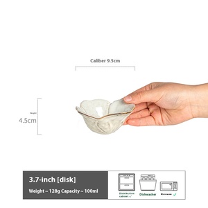 Plato de inmersión de cerámica pequeño de estilo japonés Vintage, plato de condimento de sabor para el hogar de alto valor de Color, <span class=keywords><strong>vajilla</strong></span> de comedor adornada para el hogar - Product Image 6