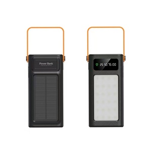 Batterie externe <span class=keywords><strong>solaire</strong></span> avec câbles intégrés, chargeur <span class=keywords><strong>solaire</strong></span> 50000mAh pour téléphones portables - Product Image 1