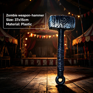 Halloween <strong>Horror</strong> Prop Set Vampire Hunter Stake Medieval Battle Hammer Plastic Vampire Slayer Stake Ancient Hammer Halloween Prop - Product Image 6