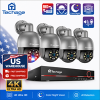 Système de caméra IP POE 4K 8MP en stock aux États-Unis, kit CCTV mixte 4CH 8CH 12CH 24CH 32CH pour villa, magasin, ferme, entrepôt et petites entreprises