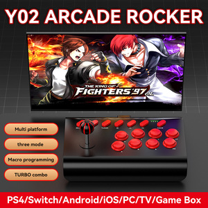 Y02 - Rocker de controle para jogos de arcade sem fio, console de jogos com interruptor P4, <span class=keywords><strong>joystick</strong></span> para PC, TV, Android, iOS, acessórios, console de jogos - Product Image 2