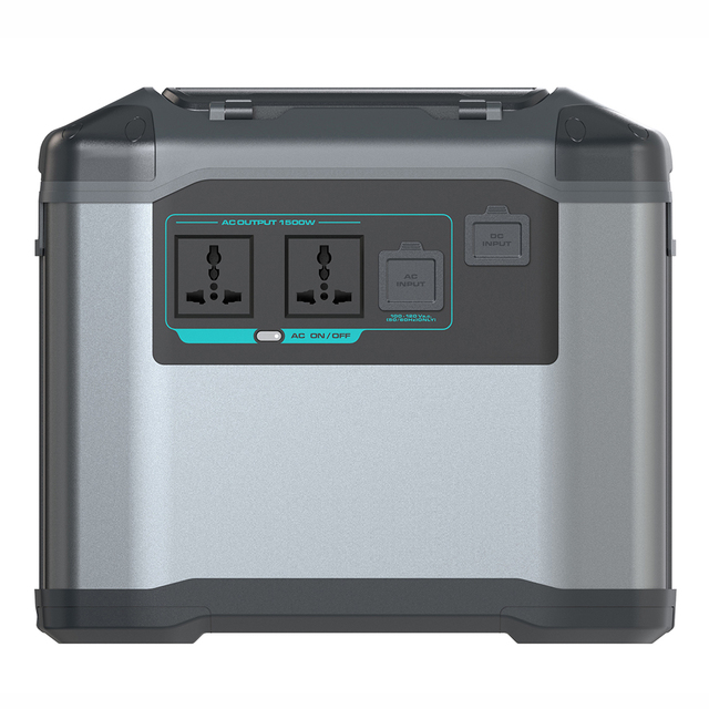 1500W 960Wh LiFePO4 Portable Power Station Solar Generator 800W Solar Input 100W Type-C for Camping RV Home Backup