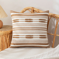 Housse de coussin bohème style marocain en coton jacquard, housse de coussin personnalisée de haute qualité, taies d'oreiller décoratives