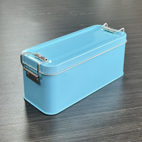Boîte en fer blanc à couvercle coulissant style Toffee, colorée, en stock, vente en gros, pour thé, bonbons de mariage, personnalisable, qualité alimentaire