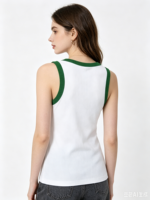 Top Corto de Verano para Mujer con Logotipo Personalizado, Top Corto Sexy de Punto Ajustado al Cuerpo de Alta Calidad al por Mayor