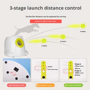 Lanzador Automático Ecológico de Pelotas de Tenis para Perros Juguete para Paseo de Mascotas para Aliviar el Aburrimiento y Gastar Energía - Product Image 6