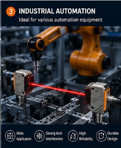 เซ็นเซอร์ตรวจจับวัตถุอุตสาหกรรม IFM แบบลำแสง OGE282 สำหรับระบบอัตโนมัติ - Product Image 5