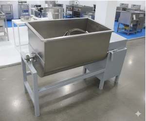 Mélangeur alimentaire automatique en acier inoxydable SN Engineering Works, capacité 50L, type U, chauffant, usage industriel, moteur à balais 4 kW, prix raisonnable - Product Image 1