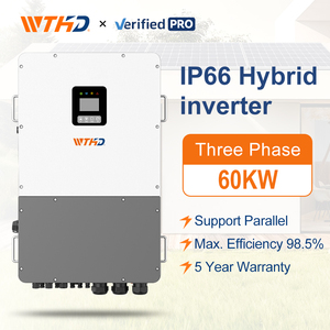 Convertisseur solaire hybride triphasé haute tension IP66 60 kW 220 V 230 V 240 V 60000 W 60 KVA, prend en charge le MPPT parallèle - Product Image 1