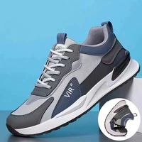 Zapatillas de cuero suave transpirables y ligeras para hombre, estilo casual con suela blanda y amortiguación para caminar, Colección Primavera-Otoño 2025