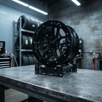 Nouvelles jantes de remplacement tout-terrain XCD 20 pouces en alliage d'aluminium forgé noir brillant Beadlock 5x5.5 PCD/ET personnalisé 4x4 SUV Wrangler Hilux