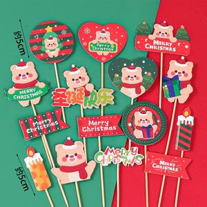 Kit Decorazioni <span class=keywords><strong>Torta</strong></span> Natale 2025 - Topper per <span class=keywords><strong>Torta</strong></span> e Insegna da Tavolo per Dessert per Feste di Natale - Product Image 2
