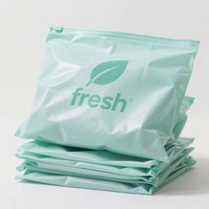 Bolsas de Cierre Hermético Esmeriladas Biodegradables y Reciclables Personalizadas con Logotipo Serigrafiado para Empaque de Ropa - Product Image 5