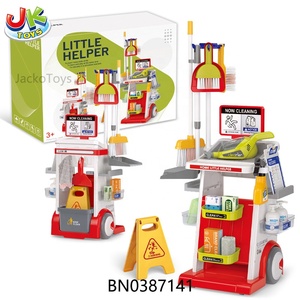 Jacko Toys Ensemble de 21 jouets de nettoyage en plastique pour enfants - Jeu d'imitation de ménage et d'apprentissage avec <span class=keywords><strong>aspirateur</strong></span> - Product Image 2