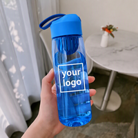 Bouteille d'eau haute capacité en PP pour extérieur avec infuseur à thé, sangle de transport et système anti-fuite pour usage général