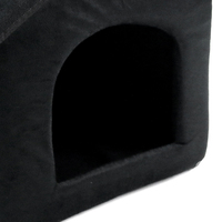 Yommy Pet Villa M Quadrate 48x40x38cm Fleece Solid Binnenhuisdierhuisje voor Hond en Kat, Warm, Simpele Stijl, Medium, Alle Seizoenen, Geen Montage Nodig