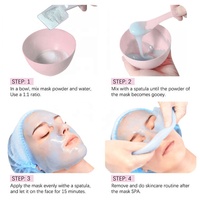 Masque facial en poudre de menthe cristalline réparateur, apaisant et hydratant, 1000g, marque privée, pour salon de beauté
