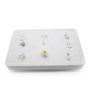 보석을 위한 주문을 받아서 만들어진 나무로 되는 물자 안전 반대로 도둑질 반지 전시 - Product Image 5