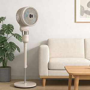 Ventilateurs sur pied oscillants 3D modernes pour la maison, ventilateurs électriques portables avec télécommande, vente en gros de ventilateurs sur pied - Product Image 5