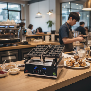 New Automatic Golf Ball Cake Maker CookTech Hotteok Machine Stainless Steel SUS304 Korean Pancake Equipment Touch <b>Control</b> - Product Image 3