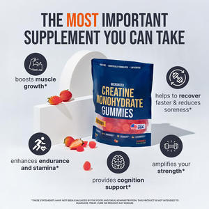 Suplemento Deportivo de Creatina en Gomitas <span class=keywords><strong>American</strong></span> TK Optimal 120, para el Desarrollo Muscular en Adultos, OEM Disponible - Product Image 4