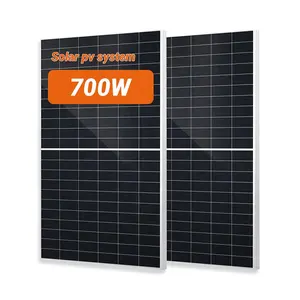 Прямые продажи с завода HJT солнечная панель 700 Вт солнечные фотоэлектрические модули солнечная энергетическая система Поддержка настройки для солнечной фермы