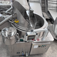 Automatische friteuse voor industriële gepofte snacks zoals bananenchips, pinda's en frieten/aardappelchips