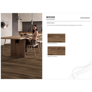 Azulejos de Porcelana con Efecto Madera de Olivo 600x1200mm Acabado Glaseado para Pisos y Paredes Interiores Modernos - Product Image 3