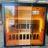 Cabina de Sauna de Lujo Pequeña para Interiores, Bajo EMF, Calefacción por Infrarrojos Lejanos, Fabricante Original, Venta al por Mayor