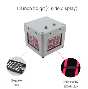 Reloj de Ajedrez Digital Portátil GANXIN con Pantalla LED de 4 Caras, Funciona con Pilas <span class=keywords><strong>AA</strong></span>, Temporizador de Cuenta Regresiva para Torneos de Póker, Reloj de Tiros - Product Image 3