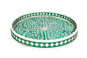 Plateau d'incrustation d'os vintage fait à la main décoration de table de cuisine d'art accessoires de cuisine pour servir - Product Image 3