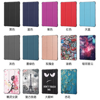 2020 untuk Tab A7 T500/T505 10.4 TPU Pelindung Folio Stand Tablet Case Desain Lipat Tiga Gaya Sederhana Multi Warna