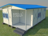 Maison préfabriquée WELLCAMP à deux étages en structure acier, design PTH de luxe, moderne, étanche et respirante, pour villa haut de gamme et salle de sport