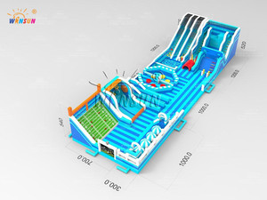 WINSUN Nouveauté Parcours d'obstacles gonflable Ninja Warrior <span class=keywords><strong>de</strong></span> 62 pieds à vendre - Product Image 5