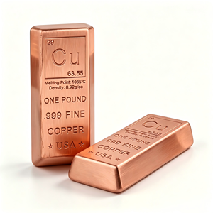 แท่งทองแดงบริสุทธิ์ 999 หนึ่งปอนด์ แท่งโลหะทองแดงความบริสุทธิ์สูง 999 - Product Image 3