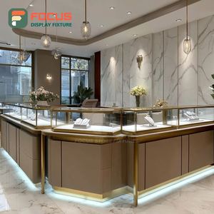 Luxury Premium Jewelry Display System Laminated Finish Jewelry Shop Display Counter - Product Image 6