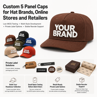 Gorra de Béisbol de 5 Paneles con Parche Bordado, Venta al Por Mayor, Logotipo Personalizado, Gorra Vintage con Cierre a Presión, Estilo Urbano, para Campismo y Actividades al Aire Libre, Unisex