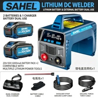 Machine à souder sans fil professionnelle 21V, soudeuse à arc portable alimentée par batterie au lithium avec affichage numérique pour travaux en extérieur