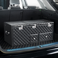Organisateur de coffre de voiture pour SUV et berlines, boîte de rangement de cargaison, grande capacité, antidérapant, imperméable, haute qualité, robuste