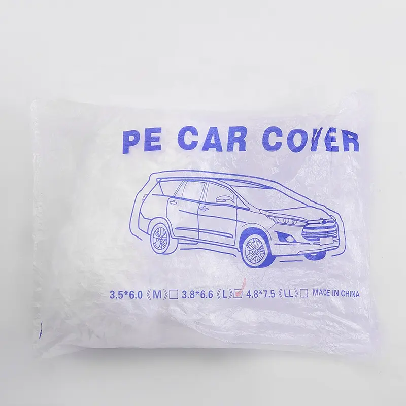 Waterproof Pe Car Cover Automatic Transparent Car Cover Plastic Car Cover Disposable For Dust Protection
