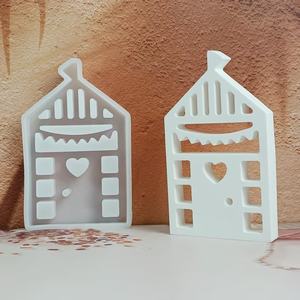 Silicone Cake <b>Tools</b> S0586 Eco-Friendly Resin Plaster Candlestick Molds Baking Cupcake Mold for Beach <b>House</b> Decor or Food Use - Product Image 1