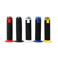 Poignée de guidon de moto personnalisée en silicone souple antidérapant de haute qualité, multicolores, pour moto tout-terrain