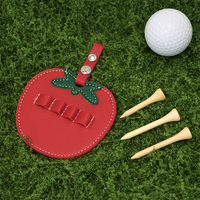 HH Schattig Fruit Golf Tee Tag Draagbare Golftas Hangende Tees Houder Sleutelhanger Cadeau voor Golfliefhebber