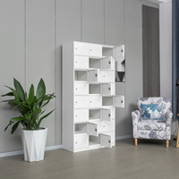 Casier métallique haut à 24 portes, armoire de rangement moderne et spacieuse, robuste et durable pour l'école, la salle de sport, le supermarché