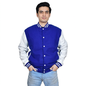 New Arrival Custom Leather Sleeve Varsity <b>Jacket</b> <b>for</b> <b>Men</b> and High Street Style Wholesale <b>for</b> Winter - Product Image 1
