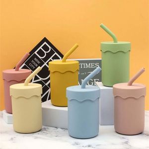 Vasos de Silicona para Bebés, Libres de BPA, Grado Alimenticio, con Pajita, para Entrenamiento de Bebés y Niños Pequeños, Novedad 2026 - Product Image 4