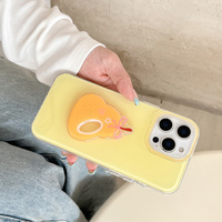 IMD pêche pastèque ananas fruits conception dessin animé femmes étui pour iPhone 17Air 16E 15 14 13 12 11 Pro Max Plus 3D fille couvre