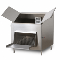 Armoire chauffante électrique commerciale pour frites et pop-corn, vitrine chauffante en acier inoxydable à air chaud 90L pour snacks et restaurants