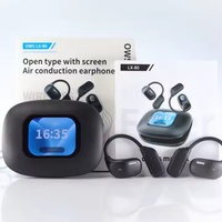 OWS LX-80 Écouteurs à écran tactile LED couleur pleine, écouteurs sportifs à conduction aérienne avec ANC+ENC